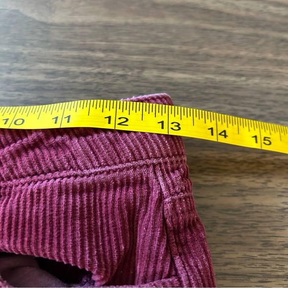 BDG Urban Outfitters Woman's High Rise Mom Red Wine Corduroy Pants Size 27 - Picture 10 of 11